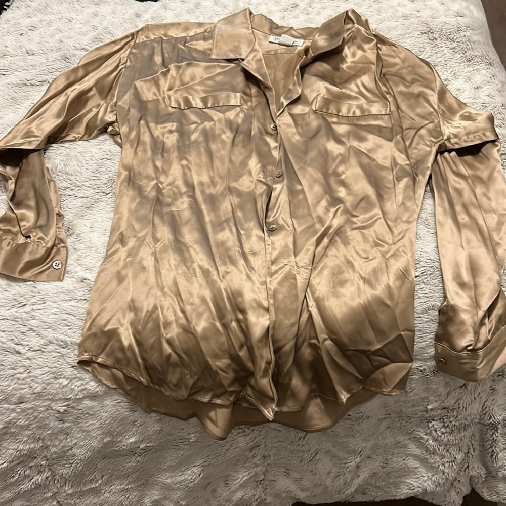 silk button down